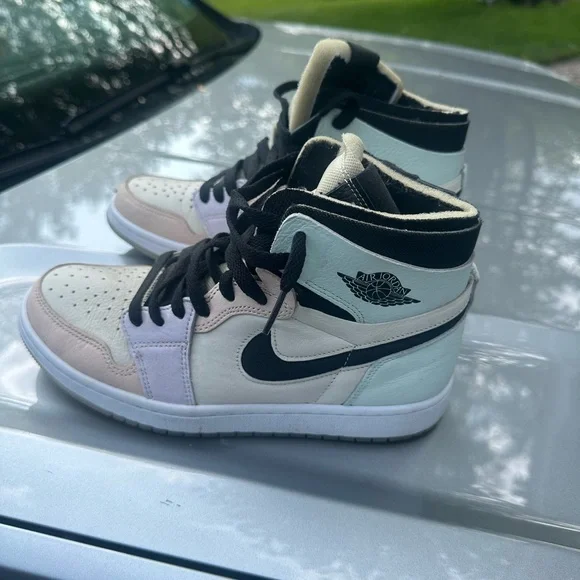 Jordan | Shoes | Jordan Black And Cream Hightop Sneakers  display picture 3
